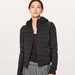 Women's Lululemon Push Your Pace First Edition quilted hooded jacket - 6